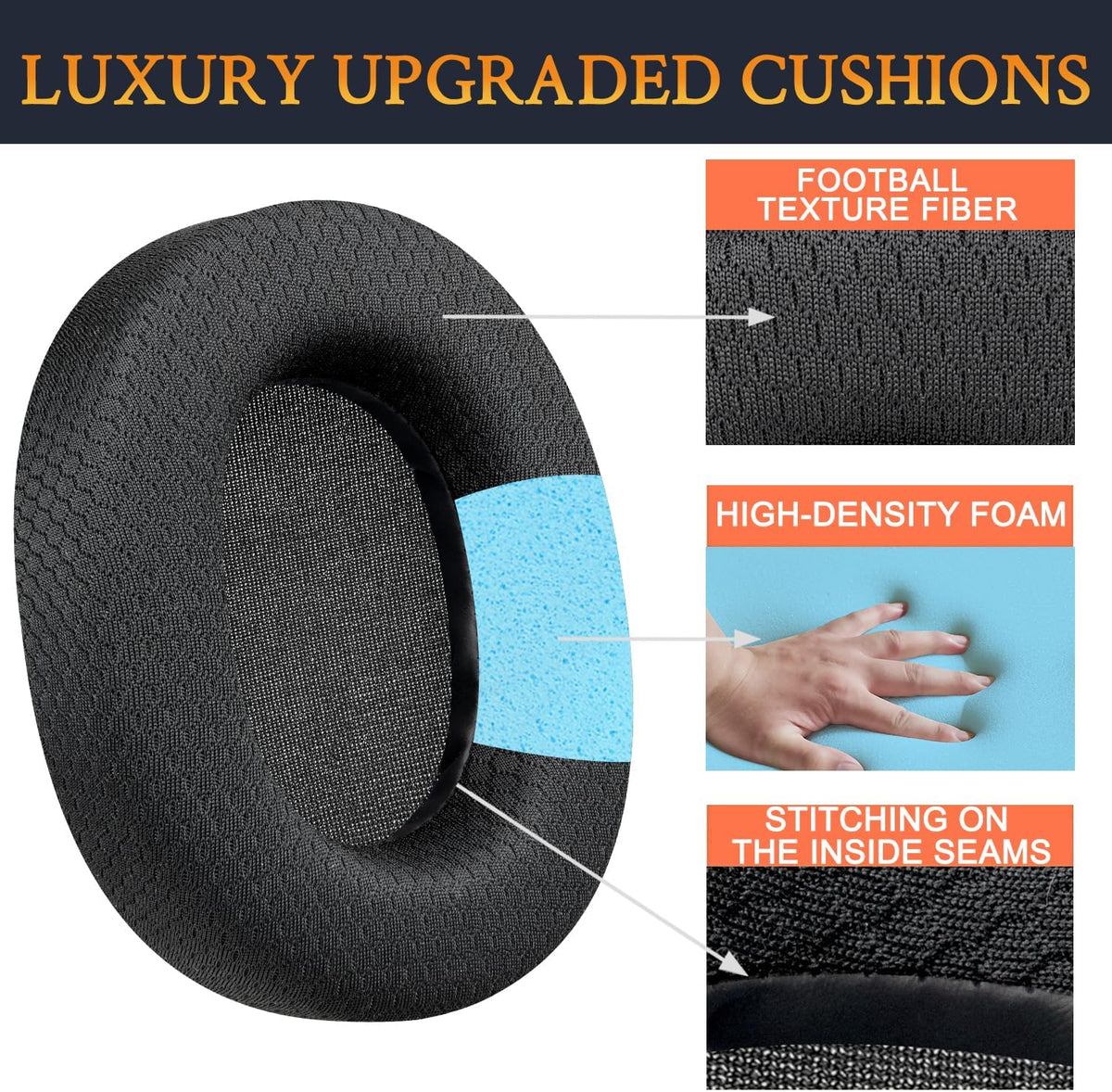 Earphone Pad Replacements for HyperX Cloud Core