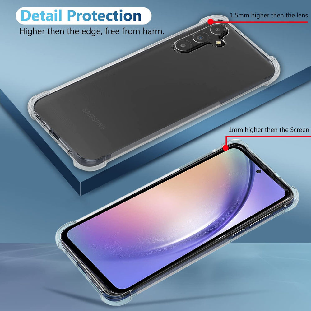 Clear Bumper Case for Samsung Galaxy A54 5G