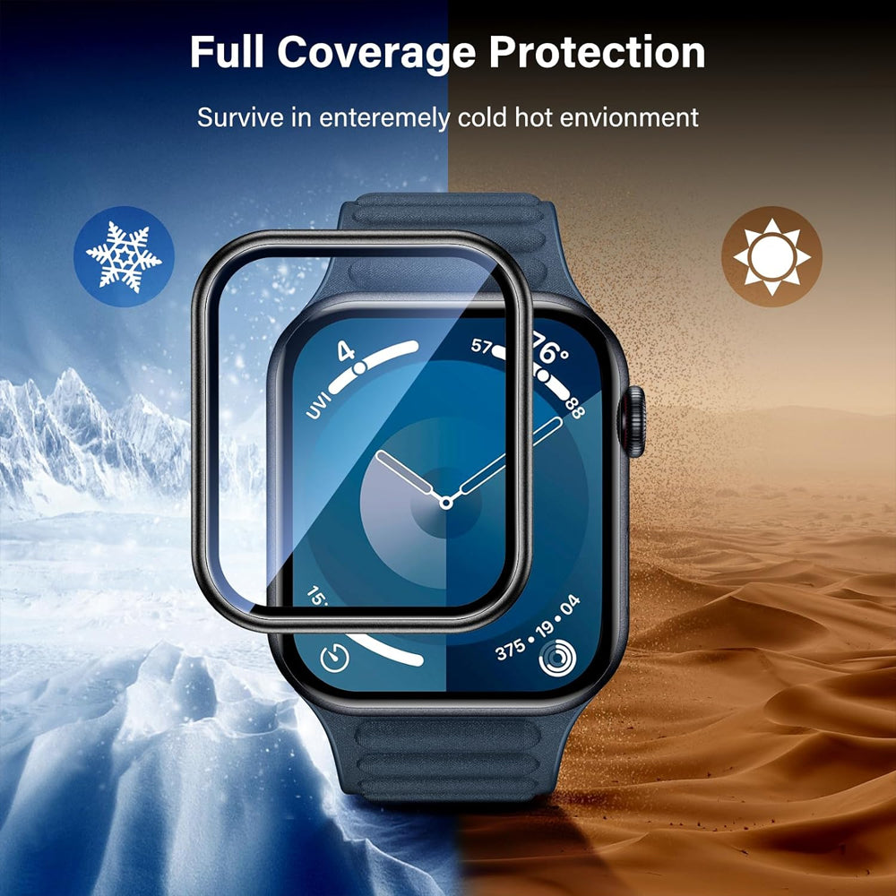 Apple Watch Series 11 (46mm) Glass Screen Protector Alignment Kit by SwiftShield (2 Pack - Silver)