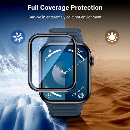 Apple Watch Series 11 (46mm) Glass Screen Protector Alignment Kit by SwiftShield (2 Pack - Silver)