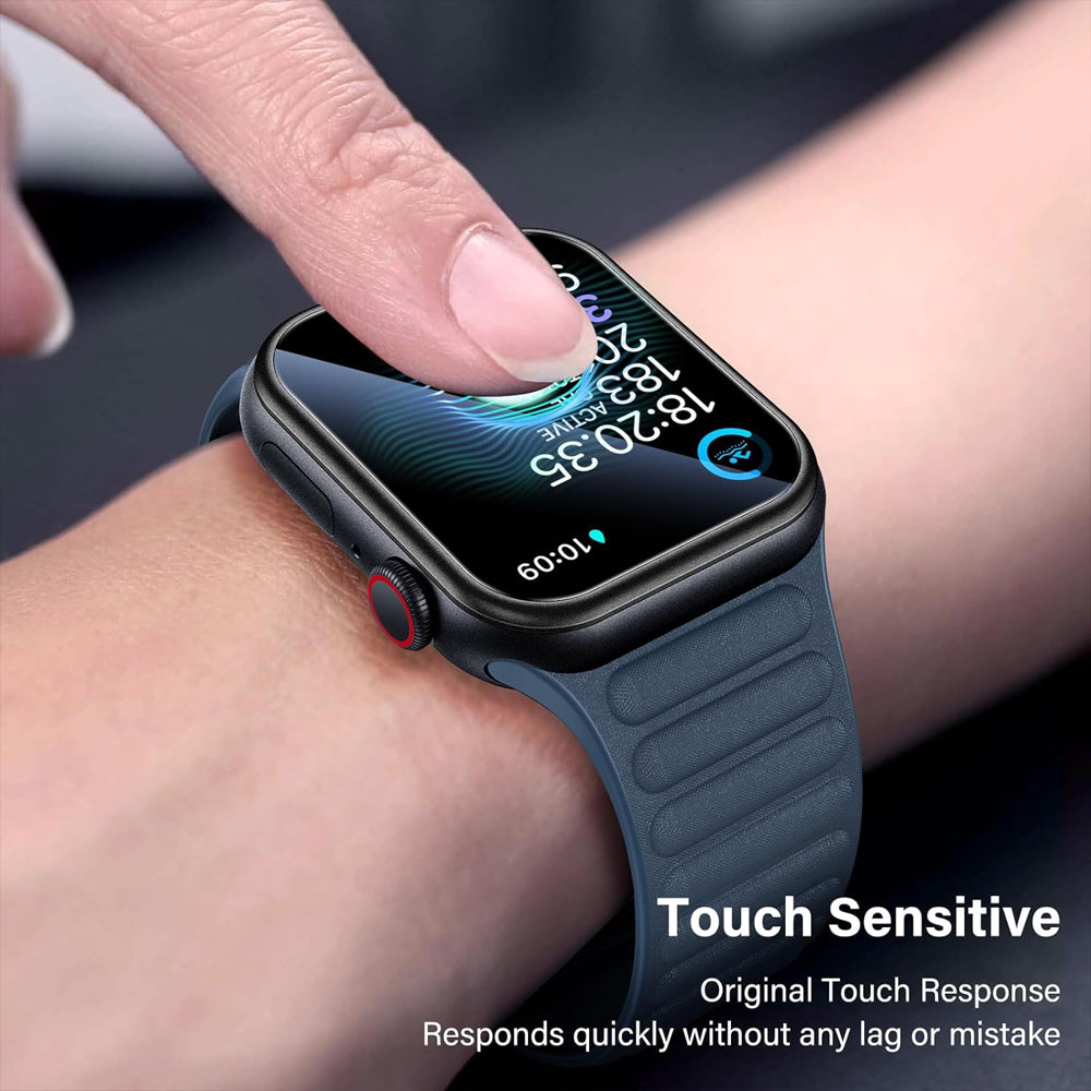 Apple Watch Series 11 (46mm) Glass Screen Protector Alignment Kit by SwiftShield (2 Pack - Silver)