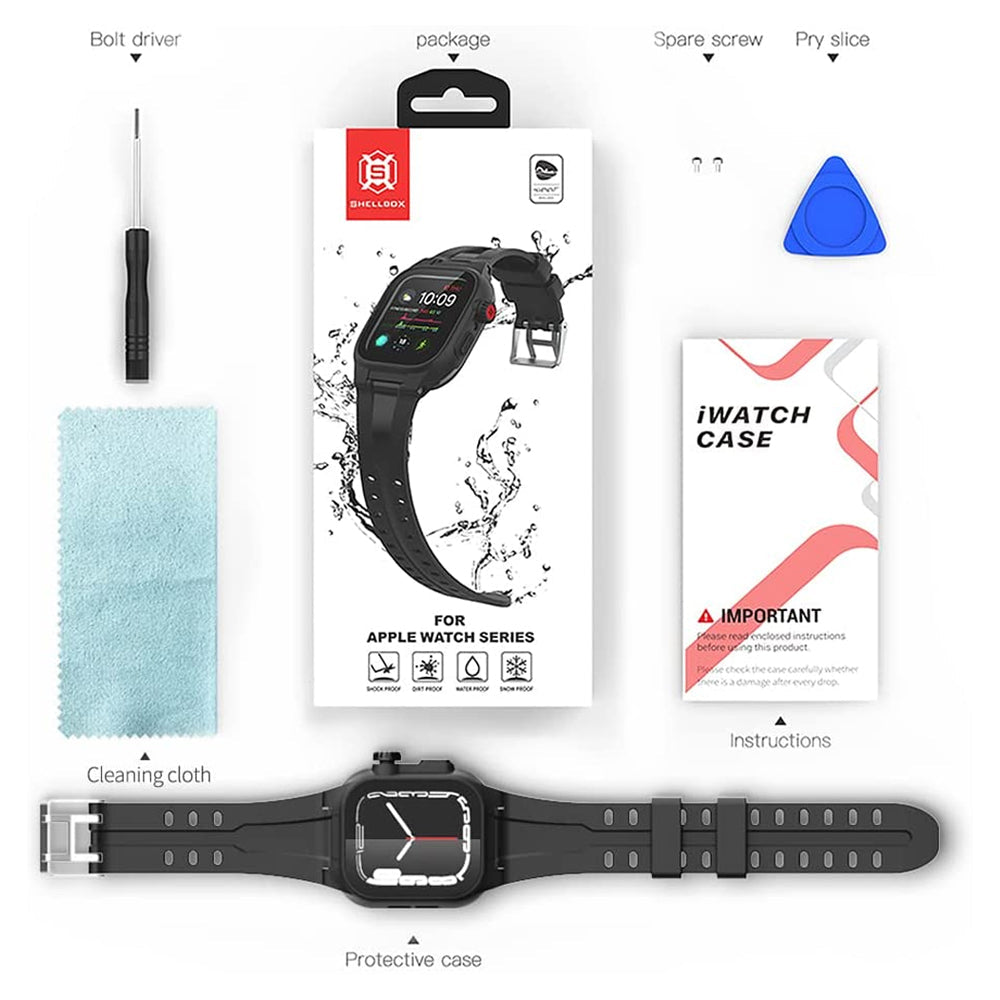 Shellbox Waterproof Case for Apple Watch Series 7 / 8