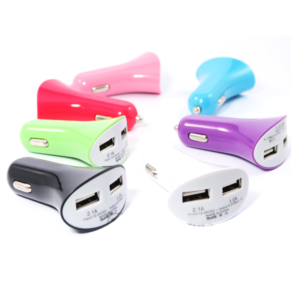 Car Charger Dual USB (x20 pack) (wholesale)