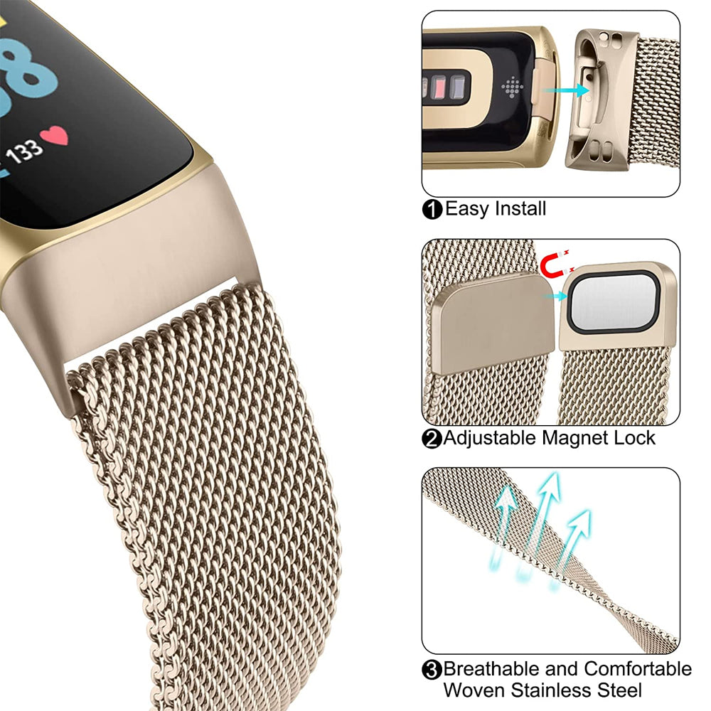 Milanese Strap for Fitbit Charge 5