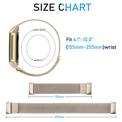 Milanese Strap for Fitbit Charge 5