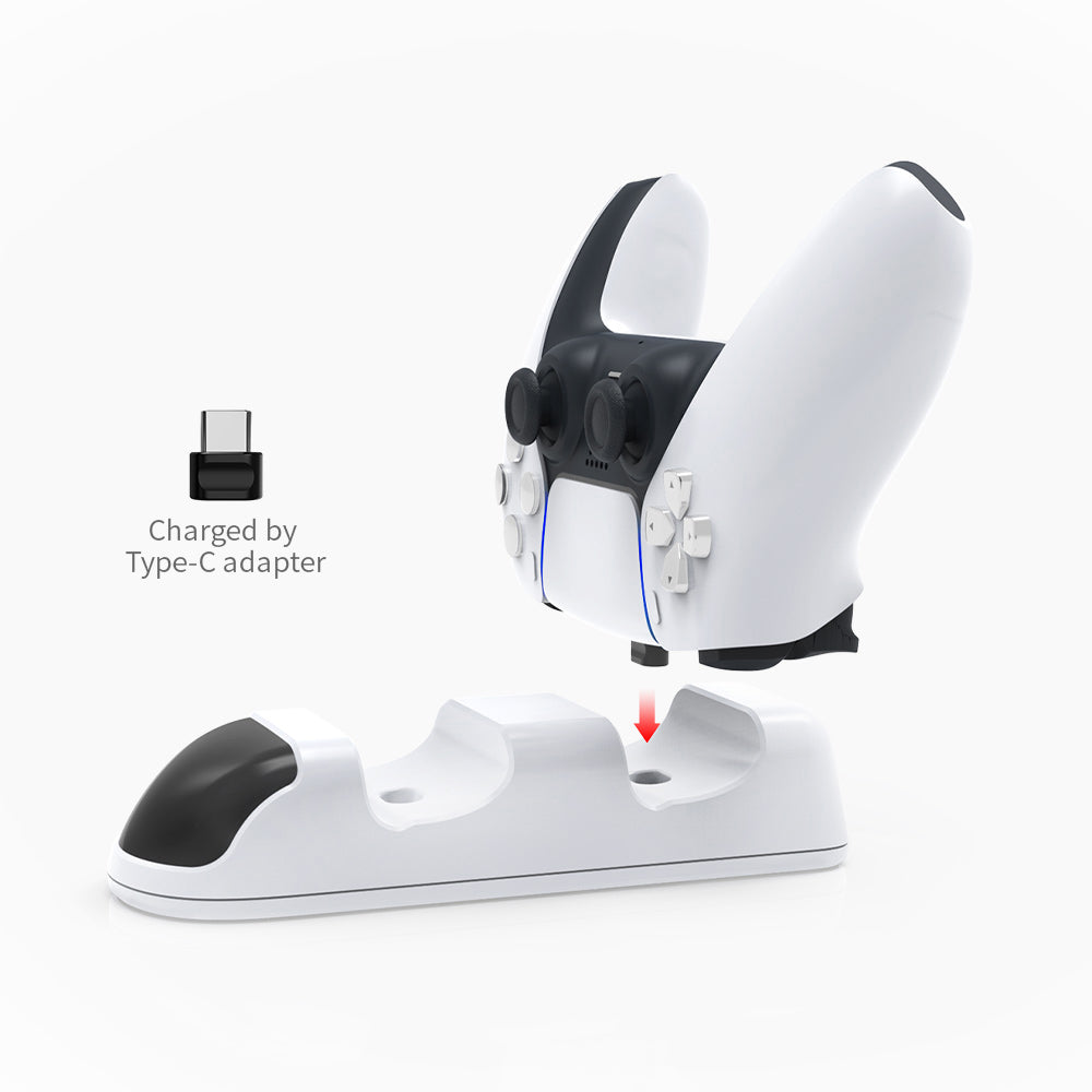 DOBE Dual PS5 Controller Compatible Charging Dock