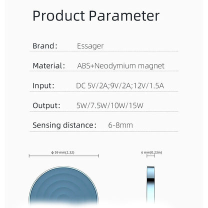 iPhone Compatible Fast Wireless Charger - iPhone Magsafe Compatible Wireless Charger