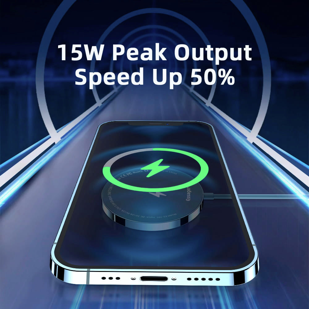 iPhone Compatible Fast Wireless Charger - iPhone Magsafe Compatible Wireless Charger