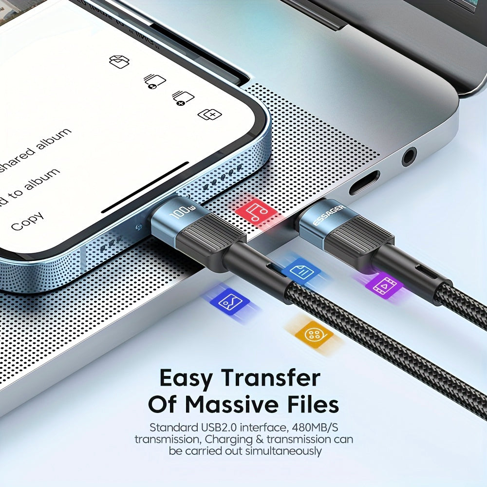 USB-C to USB-C cable Essager (100W)