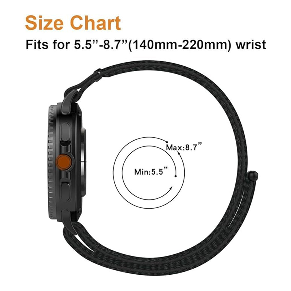 Nylon hook-and-loop Strap for Samsung Galaxy Watch 9 (44mm)