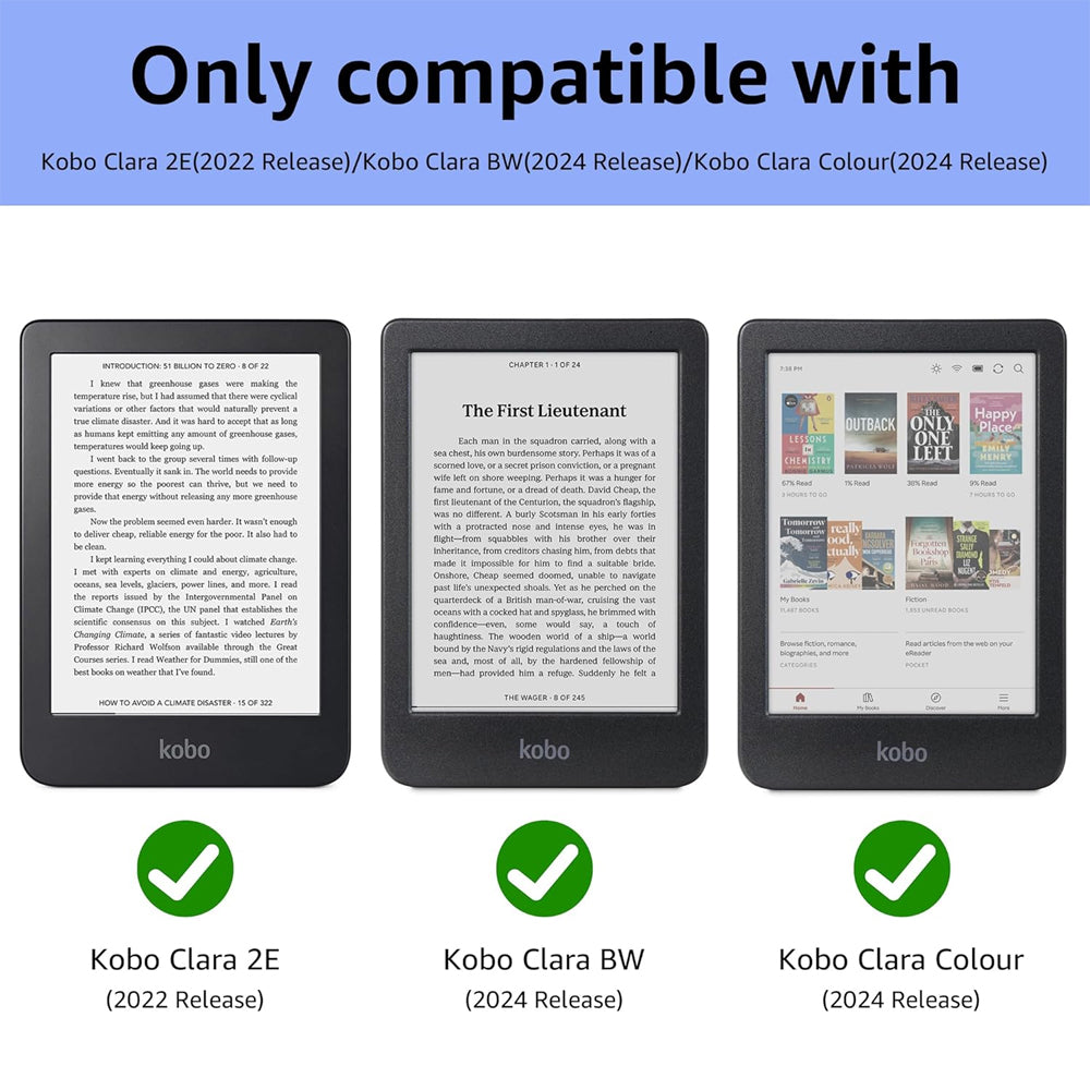 Clear Bumper Case for Kobo Clara Colour 6"