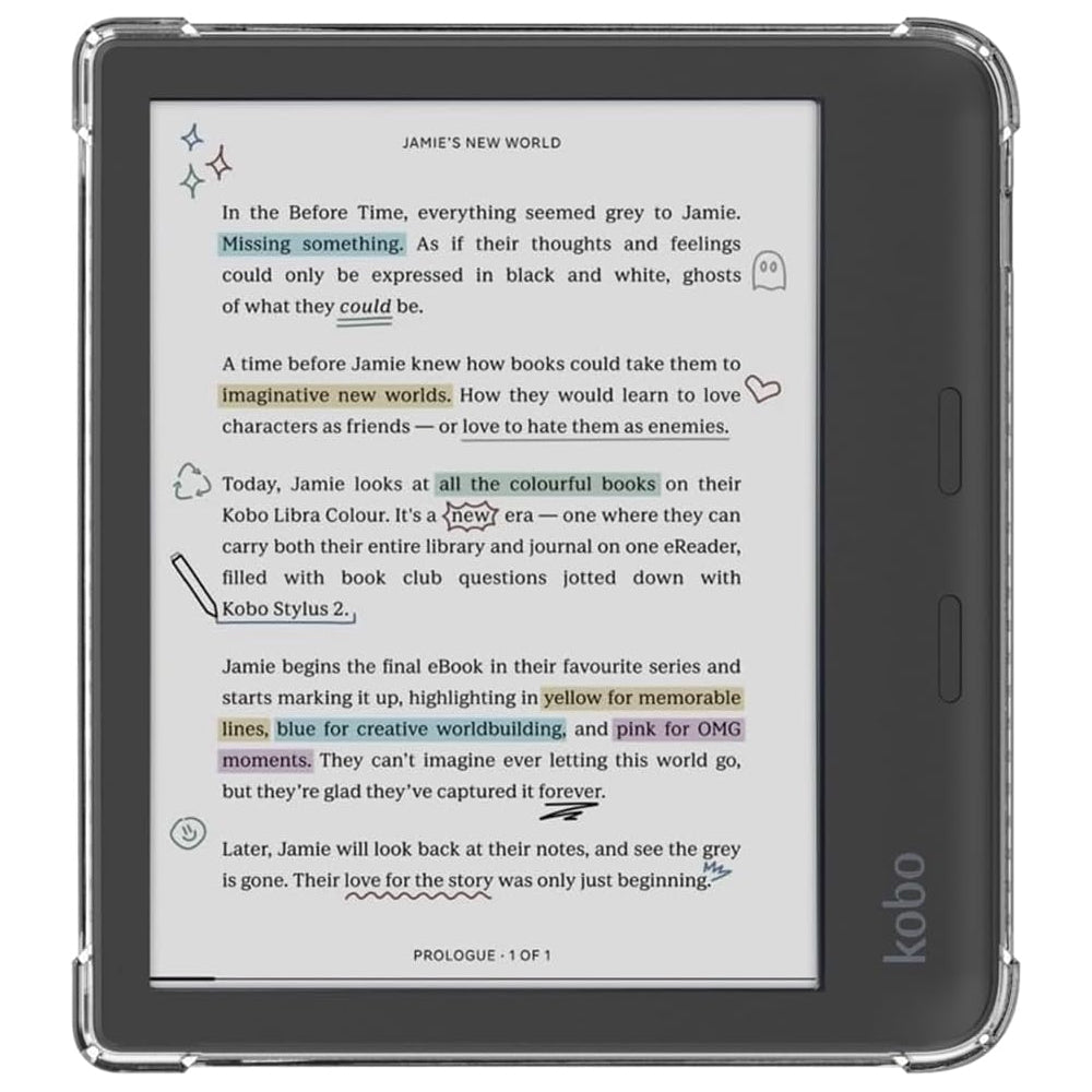 Clear Bumper Case for Kobo Libra Colour 7"