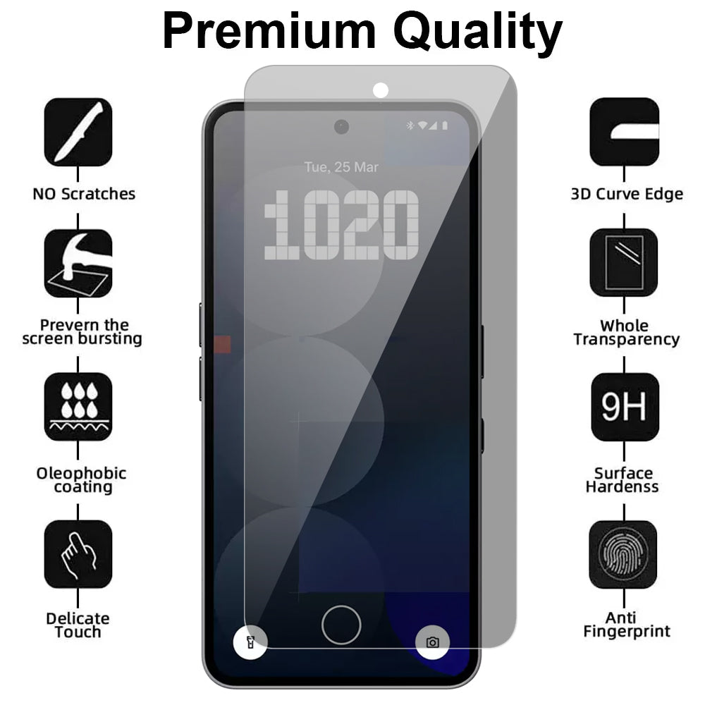 Privacy Glass Screen Protector for Nothing Phone 3A Pro