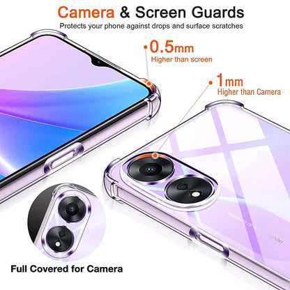 Clear Bumper Case for OPPO A78 4G