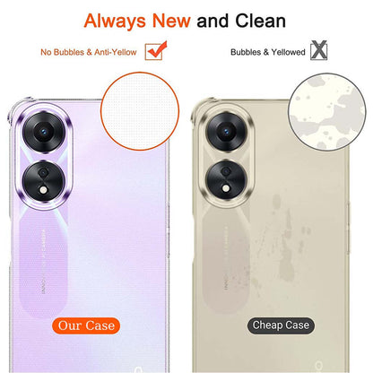 Clear Bumper Case for OPPO A78 5G