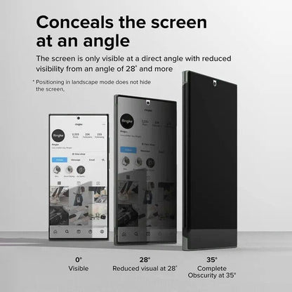 Privacy Matte Ceramic Film Screen Protector for Samsung Galaxy S24 (2 pack)