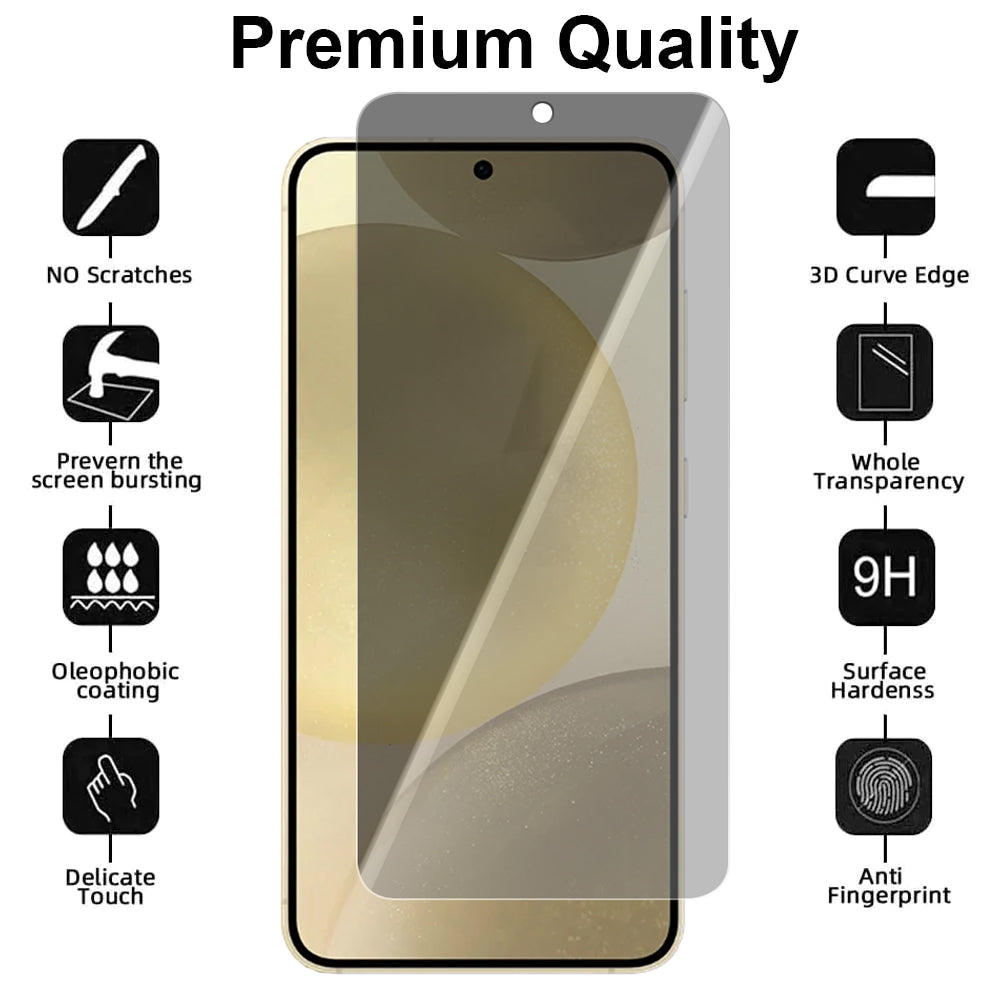 Privacy Glass Screen Protector for Samsung Galaxy S24 Plus
