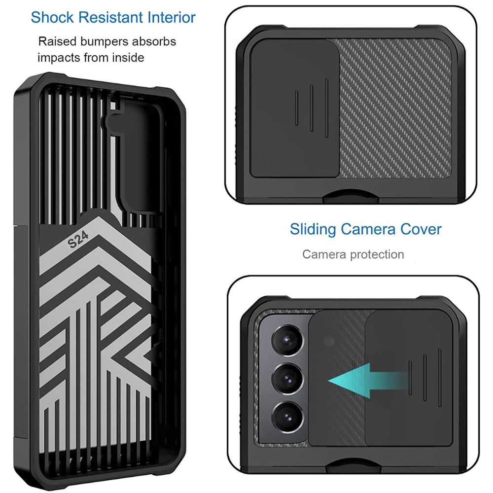 Magnetic Card Ring Case for Samsung Galaxy S24