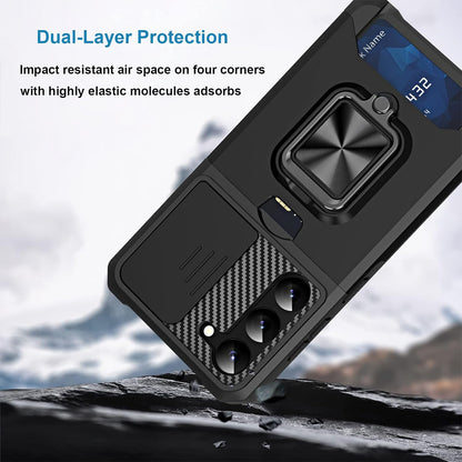 Magnetic Card Ring Case for Samsung Galaxy S24