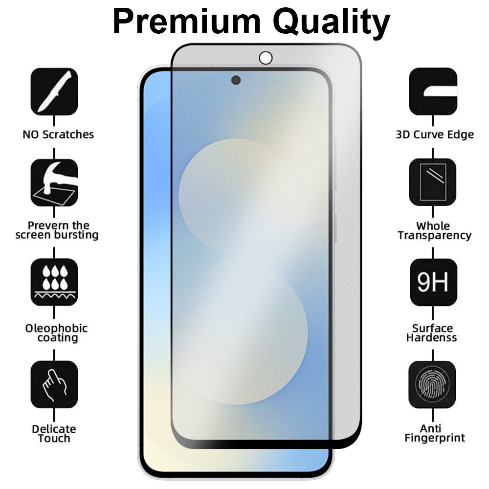 Anti-Glare Matte Glass Screen Protector for Samsung Galaxy S25 FE