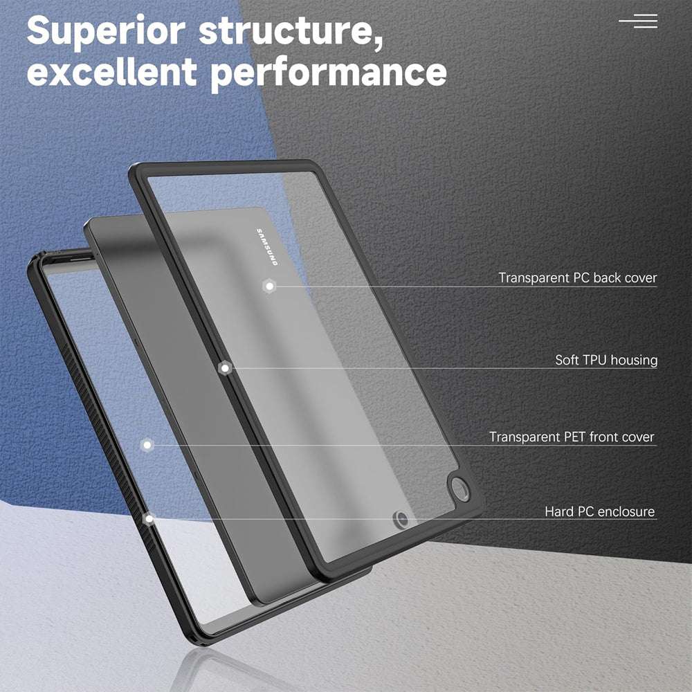 Waterproof Shockproof Case for Samsung Galaxy Tab A9 Plus