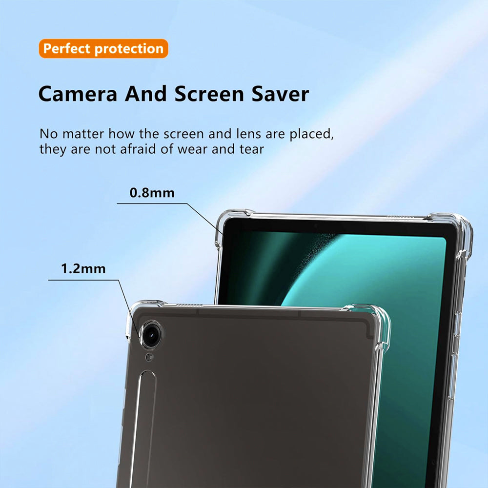 Clear Bumper Case for Samsung Galaxy Tab S9 FE
