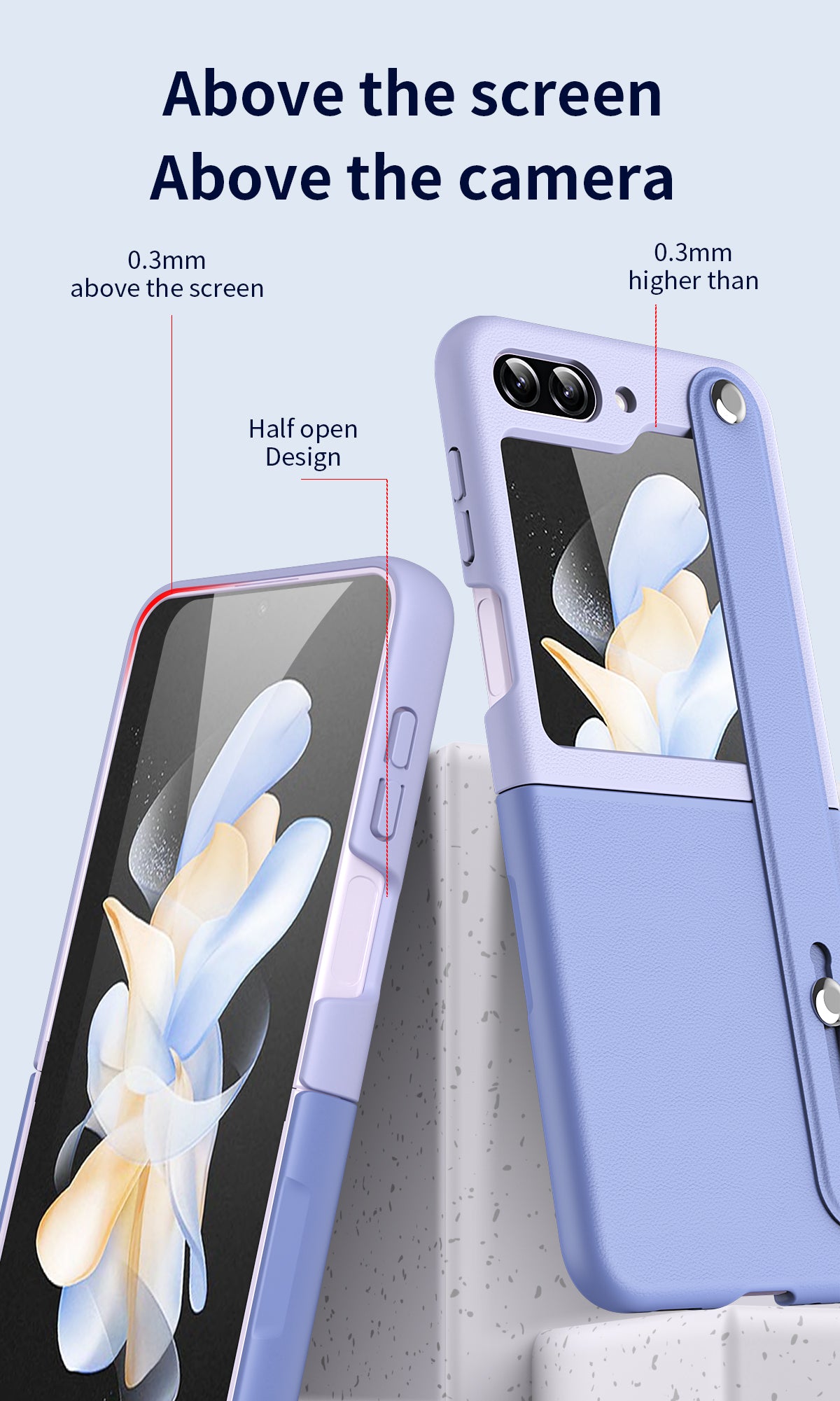 Protective Strap Case for Samsung Galaxy Z Flip 7 FE