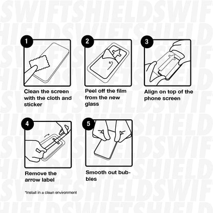 Samsung Galaxy S24 Tempered Glass Screen Protector [2-Pack] with Easy Alignment Frame – Privacy, Premium by SwiftShield