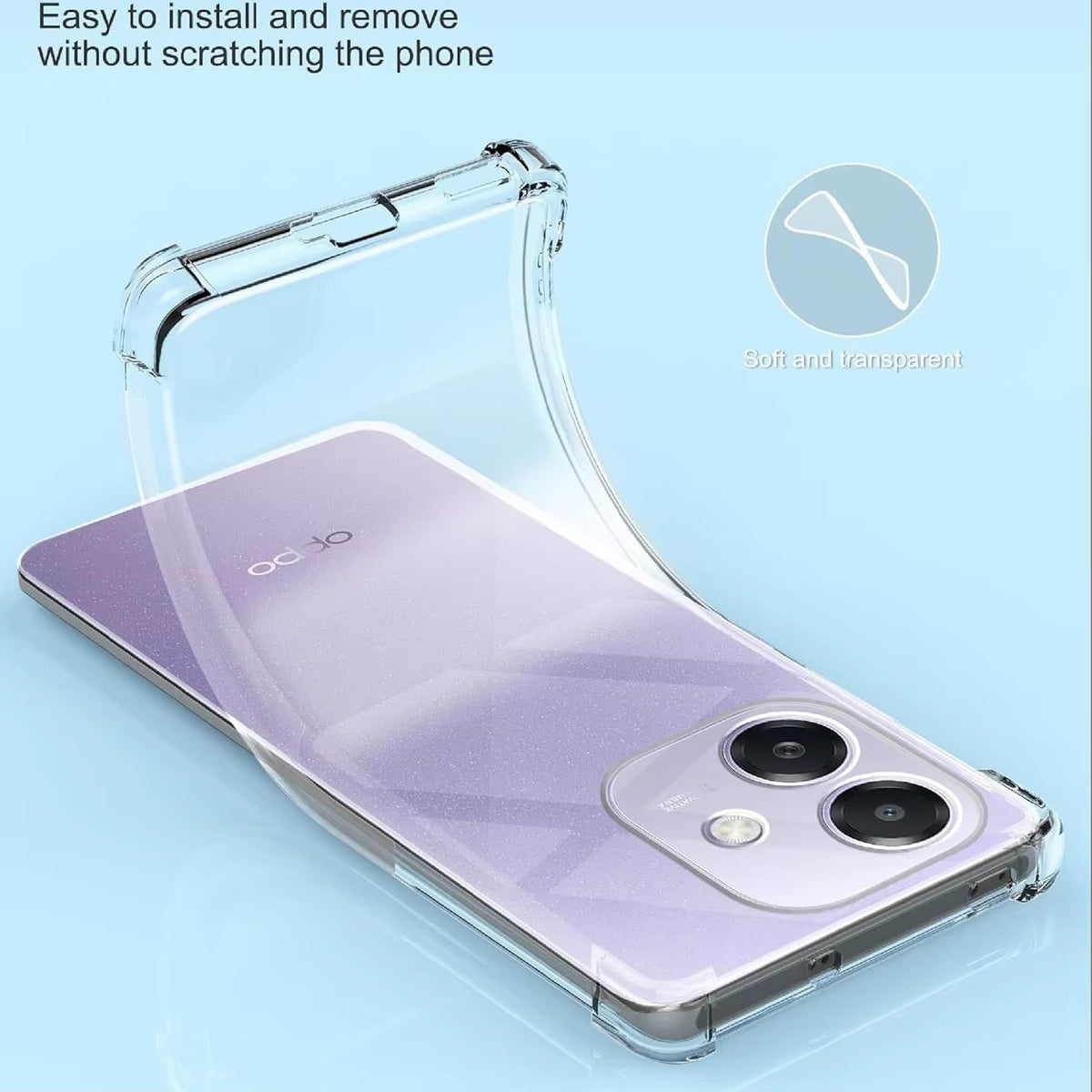 Bumper Clear Case for OPPO A5 Pro