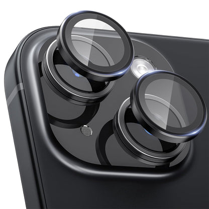 Camera Lens Protector Alloy Frame for iPhone 15 Plus