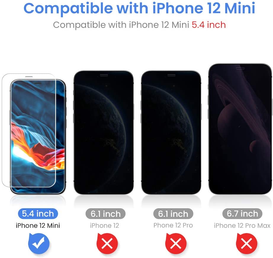Glass Screen Protector for iPhone 12 Mini