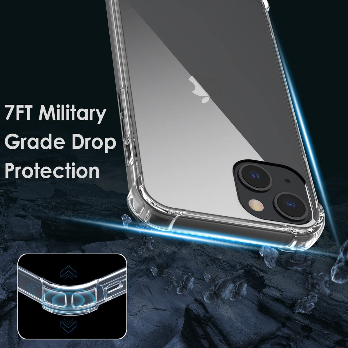 Protective Clear Gel case for iPhone 13 Mini