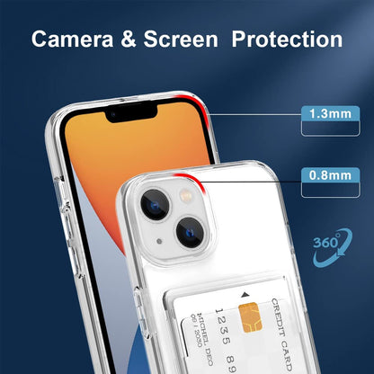 Clear Wallet Card Case for iPhone 14 Plus