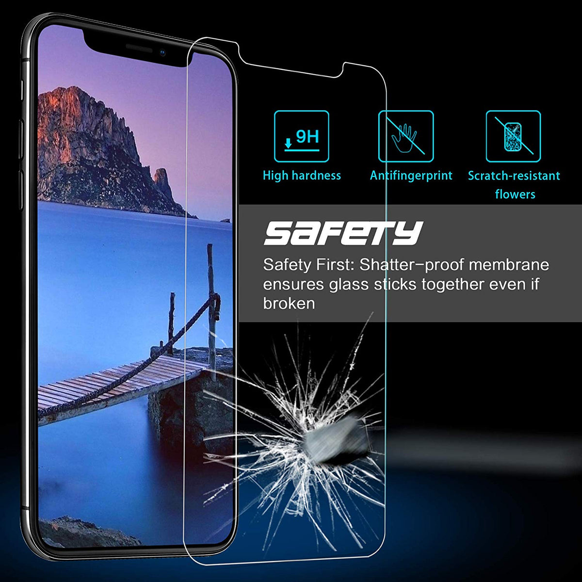 Glass Screen Protector for iPhone XS Max