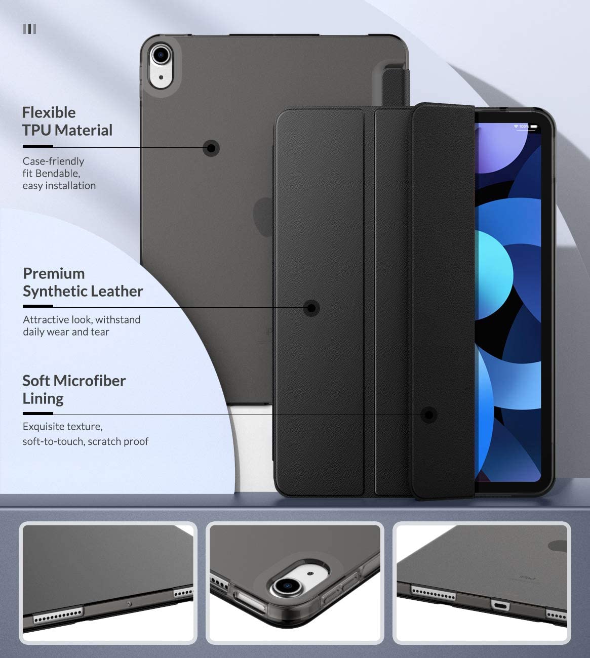 Smart Cover Case for iPad Air 10.9" 2020